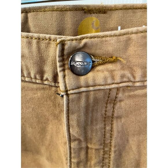 Carhartt Tan Relaxed Fit Jean Shorts sz 40 EUC - Picture 3 of 8